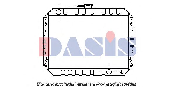 Радиатор, охлаждение двигателя AKS DASIS IS2009