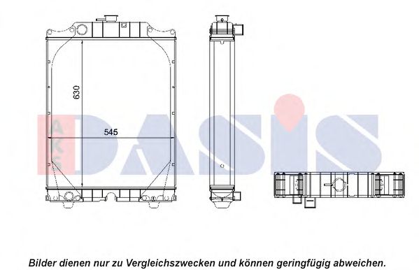 Радиатор, охлаждение двигателя AKS DASIS 440081N