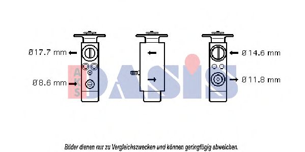 Расширительный клапан, кондиционер AKS DASIS 840090N