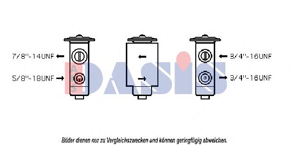 Расширительный клапан, кондиционер AKS DASIS 840430N