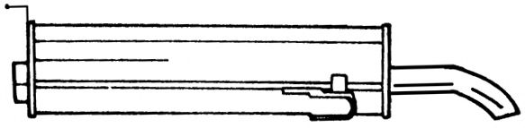 Глушитель выхлопных газов конечный AKS DASIS SG45600
