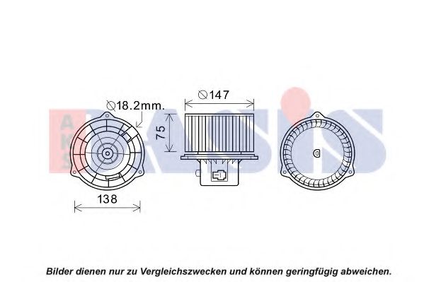 Вентилятор салона AKS DASIS 518095N