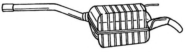 Глушитель выхлопных газов конечный AKS DASIS SG35643