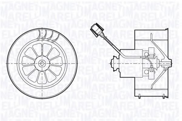 Вентилятор салона MAGNETI MARELLI 069412678010