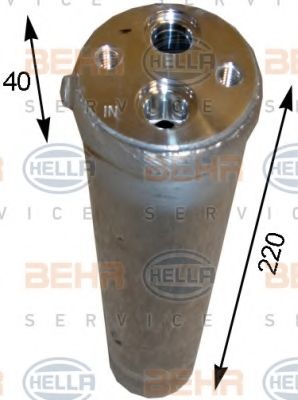 Осушитель, кондиционер BEHR HELLA SERVICE 8FT 351 193-161
