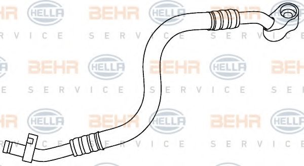 Трубопровод высокого давления, кондиционер BEHR HELLA SERVICE 9GS 351 337-511
