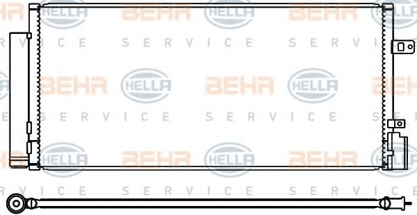 Конденсатор, кондиционер BEHR HELLA SERVICE 8FC 351 344-181