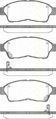 Комплект тормозных колодок, дисковый тормоз TRISCAN 8110 13157