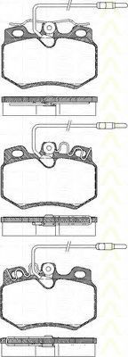 Комплект тормозных колодок, дисковый тормоз TRISCAN 8110 38002