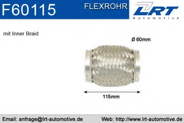 Гофрированная труба, выхлопная система LRT F60115