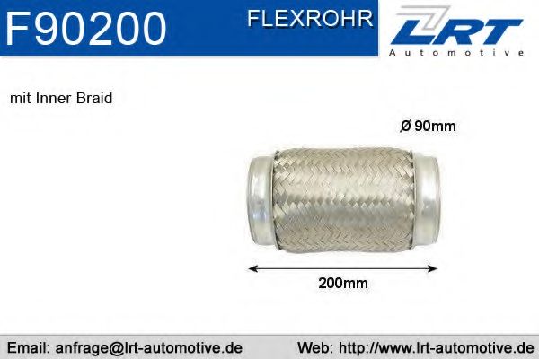 Гофрированная труба, выхлопная система LRT F90200