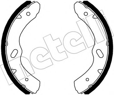 Комплект тормозных колодок METELLI 53-0573