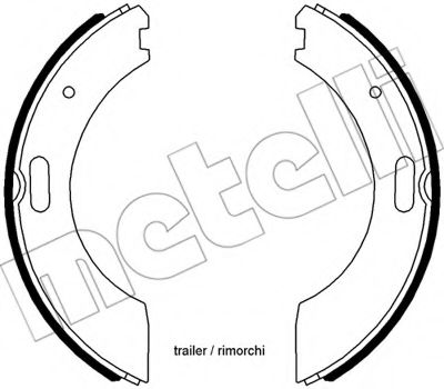 Комплект тормозных колодок METELLI 53-0590