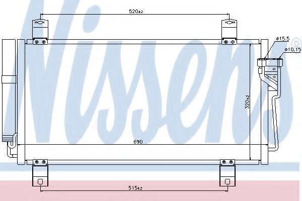 Конденсатор, кондиционер NISSENS 940032