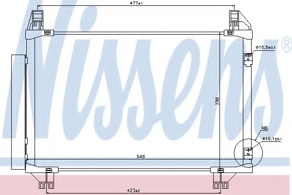 Конденсатор, кондиционер NISSENS 940130