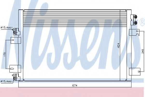 Конденсатор, кондиционер NISSENS 940151
