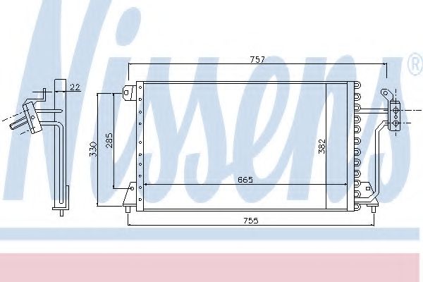 Конденсатор, кондиционер NISSENS 94699