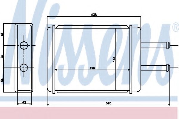Теплообменник, отопление салона NISSENS 77506
