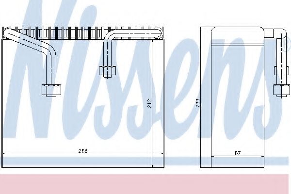 Испаритель, кондиционер NISSENS 92068