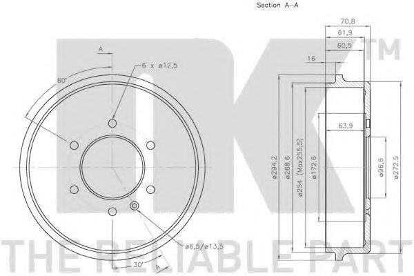 Тормозной барабан LUCAS ELECTRICAL DB4136