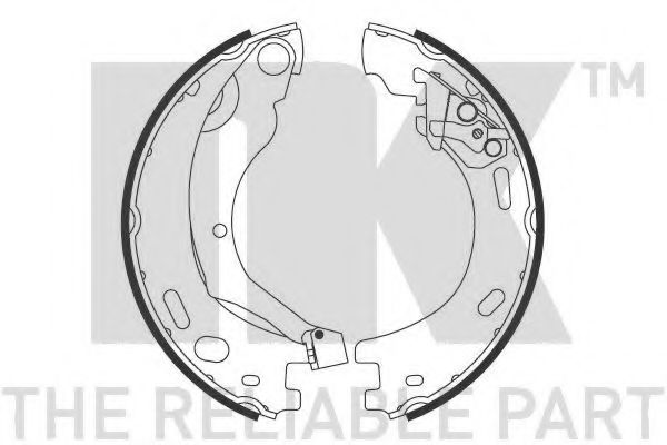 Комплект тормозных колодок, стояночная тормозная система NK 2712769