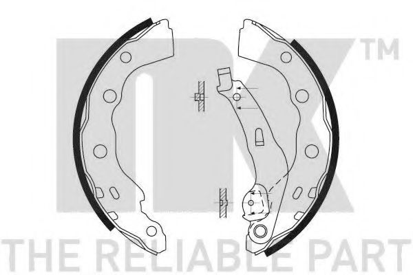 Комплект тормозных колодок NK 2730628