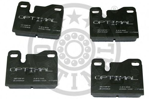 Комплект тормозных колодок, дисковый тормоз OPTIMAL 12196
