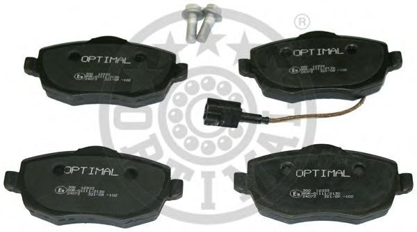 Комплект тормозных колодок, дисковый тормоз OPTIMAL 12333