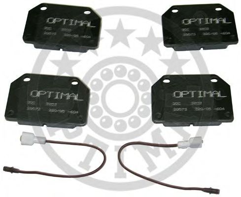 Комплект тормозных колодок, дисковый тормоз OPTIMAL 3503