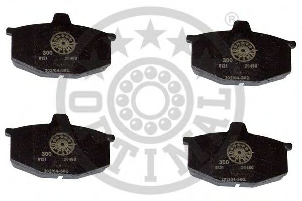 Комплект тормозных колодок, дисковый тормоз OPTIMAL 8121