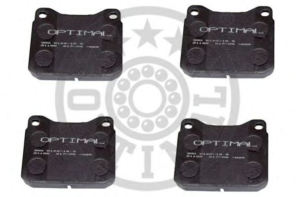 Комплект тормозных колодок, дисковый тормоз OPTIMAL 9143