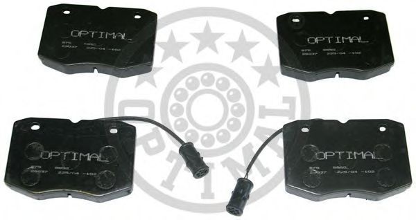 Комплект тормозных колодок, дисковый тормоз OPTIMAL 9850