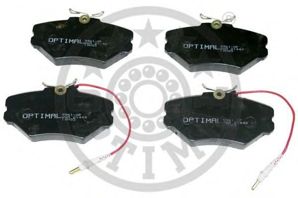 Комплект тормозных колодок, дисковый тормоз OPTIMAL 9961