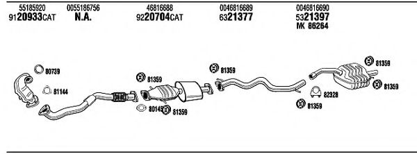 Система выпуска ОГ FONOS ART17436