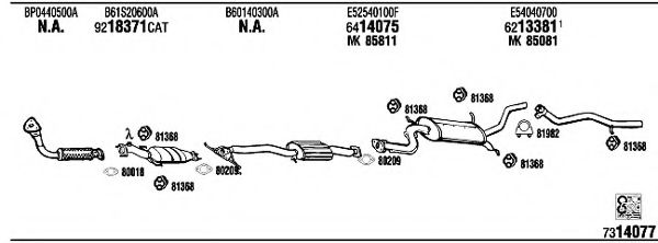 Система выпуска ОГ FONOS MA40034