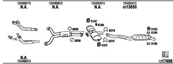 Система выпуска ОГ FONOS MB56004A