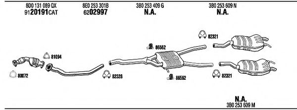 Система выпуска ОГ FONOS VW50944