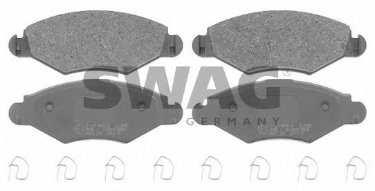 Комплект тормозных колодок, дисковый тормоз SWAG 62 91 6575