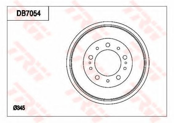 Тормозной барабан TRW DB7054