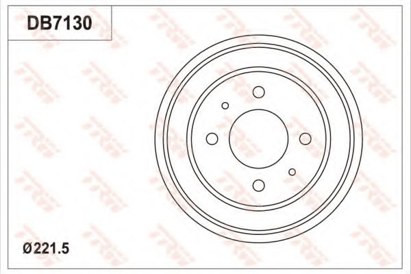 Тормозной барабан TRW DB7130