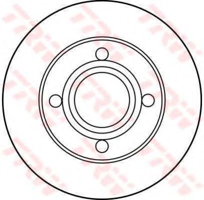 Тормозной диск TRW DF2667