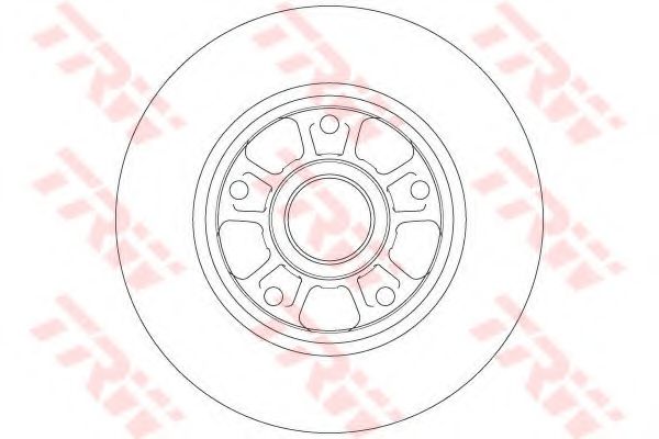 Тормозной диск TRW DF6182
