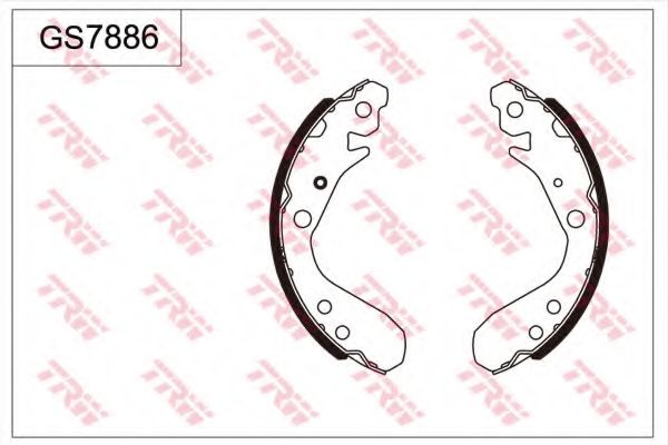Комплект тормозных колодок TRW GS7886