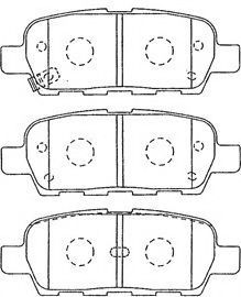 Комплект тормозных колодок, дисковый тормоз AISIN B2N064