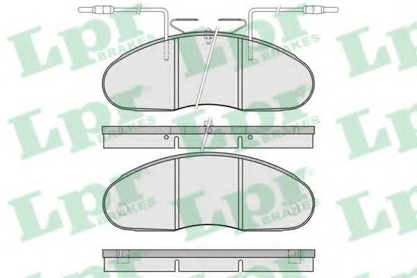 Комплект тормозных колодок, дисковый тормоз LPR 05P580