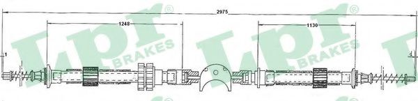 Трос, стояночная тормозная система LPR C0145B
