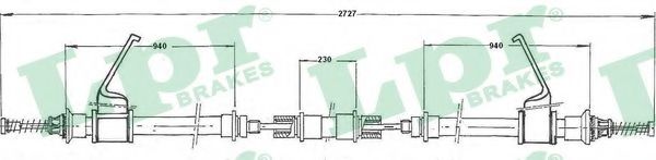 Трос, стояночная тормозная система LPR C0299B
