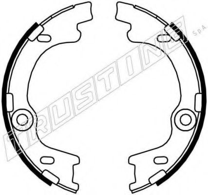 Комплект тормозных колодок, стояночная тормозная система TRUSTING 046.221