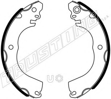 Комплект тормозных колодок TRUSTING 067.204