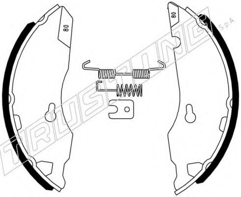 Комплект тормозных колодок TRUSTING 053.005